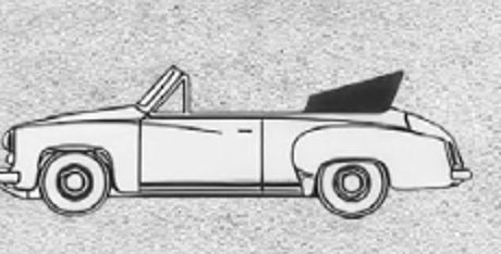 Brekina 27050 - Wartburg 311 Cabrio in weiß H0 1:87